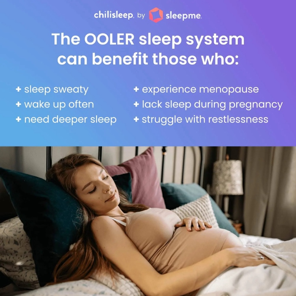 Barely used Ooler to adjust your bed from chilly to steaming.Better than A/C